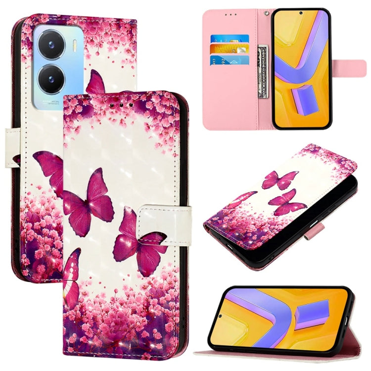 3D Painting Horizontal Flip Leather Phone Case, For vivo Y78 Global / Y78+ Global / V29 Lite, For vivo Y56 / Y16 / Y02s Global, For vivo Y100 5G Global