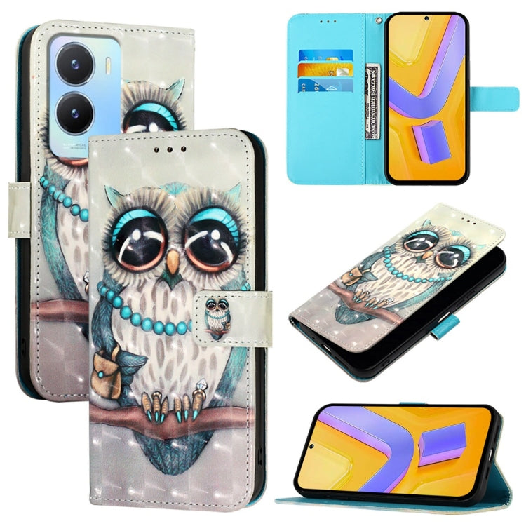 3D Painting Horizontal Flip Leather Phone Case, For vivo Y78 Global / Y78+ Global / V29 Lite, For vivo Y56 / Y16 / Y02s Global, For vivo Y100 5G Global