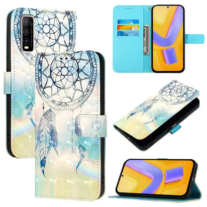 3D Painting Horizontal Flip Leather Phone Case, For vivo Y20 / Y20a / Y20g / Y20i / Y20s, For vivo Y70S, For vivo Y30 4G Global