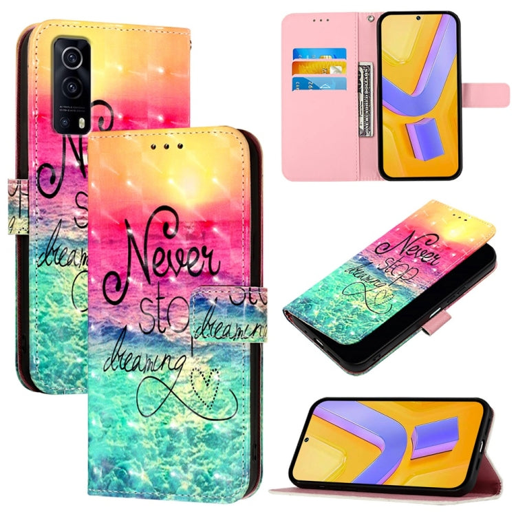3D Painting Horizontal Flip Leather Phone Case, For vivo Y72 5G / iQOO Z3 5G / Y52 5G, For vivo Y35 4G / Y22 / Y22s / Y77 Global, For vivo Y55 5G Global / Y55s 5G 2023