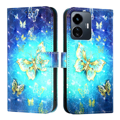 3D Painting Horizontal Flip Leather Phone Case, For vivo Y77 5G Global, For vivo S10e 5G / V23e 4G / 5G / Y75 4G, For vivo Y33s 4G Global / Y21 / Y21s / Y21t
