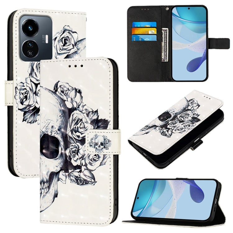 3D Painting Horizontal Flip Leather Phone Case, For vivo Y77 5G Global, For vivo S10e 5G / V23e 4G / 5G / Y75 4G, For vivo Y33s 4G Global / Y21 / Y21s / Y21t