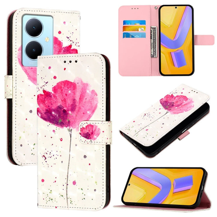 3D Painting Horizontal Flip Leather Phone Case, For vivo Y78 Global / Y78+ Global / V29 Lite, For vivo Y56 / Y16 / Y02s Global, For vivo Y100 5G Global