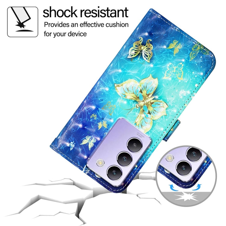 3D Painting Horizontal Flip Leather Phone Case, For vivo Y100 5G IDN / Y200e 5G Global, For vivo V30 5G Global / V30 Pro 5G Global, For vivo V29e / Y200 / V30 Lite 5G Global