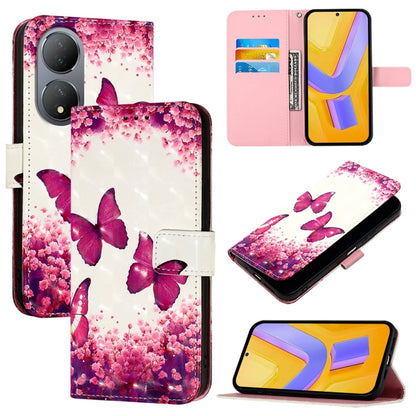 3D Painting Horizontal Flip Leather Phone Case, For vivo Y78 Global / Y78+ Global / V29 Lite, For vivo Y56 / Y16 / Y02s Global, For vivo Y100 5G Global