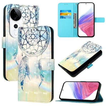 3D Painting Horizontal Flip Leather Phone Case, For vivo S19 Pro, For vivo S19, For vivo Y28 4G