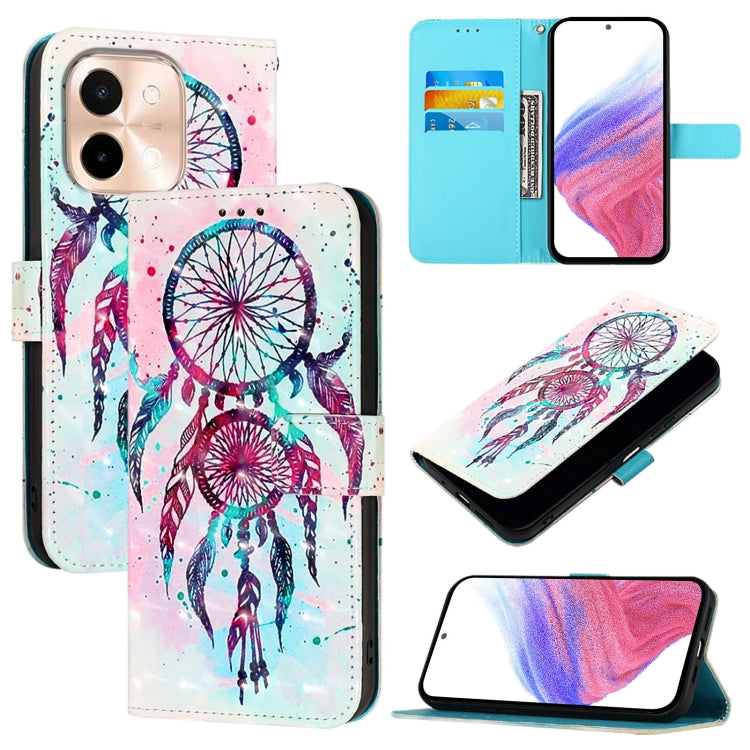 3D Painting Horizontal Flip Leather Phone Case, For vivo S19 Pro, For vivo S19, For vivo Y28 4G