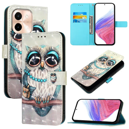 3D Painting Horizontal Flip Leather Phone Case, For vivo S19 Pro, For vivo S19, For vivo Y28 4G