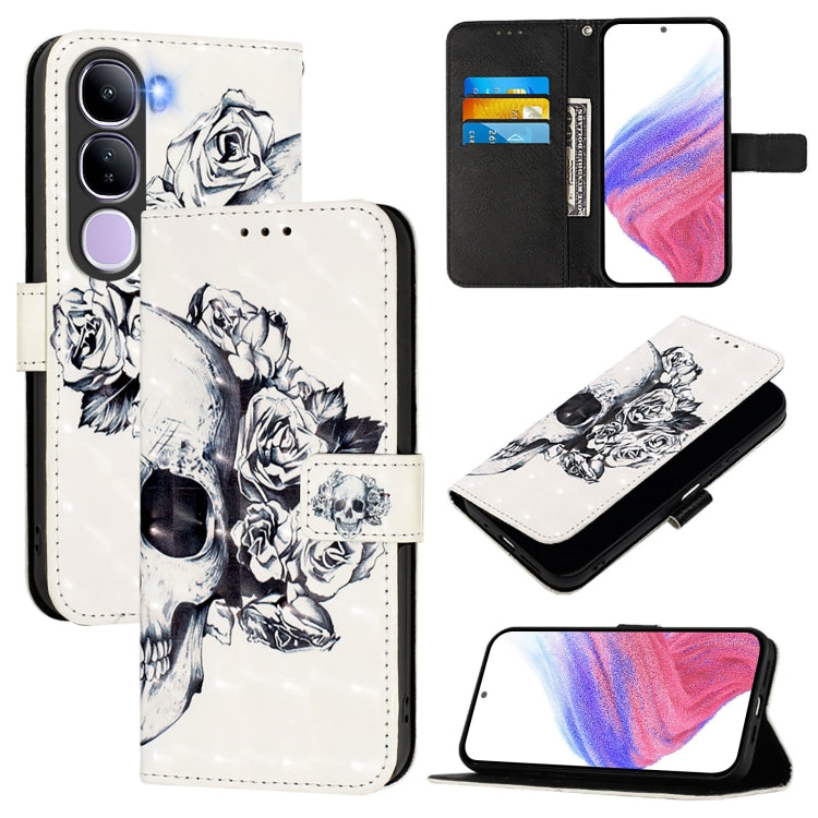 3D Painting Horizontal Flip Leather Phone Case, For vivo S20, For vivo S20 Pro, For vivo V40 Lite 5G IDN