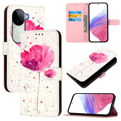 3D Painting Horizontal Flip Leather Phone Case, For vivo V40e 5G India, For vivo Y300 Pro, For vivo iQOO Z9s Pro 5G India