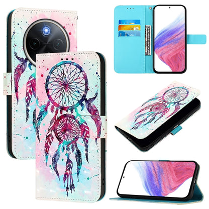3D Painting Horizontal Flip Leather Phone Case, For vivo V40e 5G India, For vivo Y300 Pro, For vivo iQOO Z9s Pro 5G India