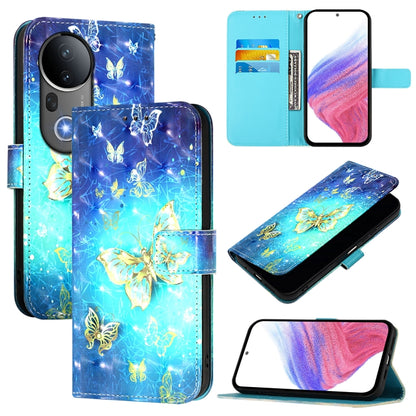 3D Painting Horizontal Flip Leather Phone Case, For vivo S20, For vivo S20 Pro, For vivo V40 Lite 5G IDN