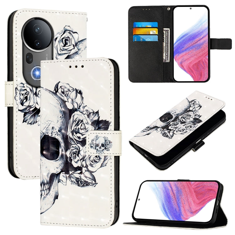3D Painting Horizontal Flip Leather Phone Case, For vivo S20, For vivo S20 Pro, For vivo V40 Lite 5G IDN