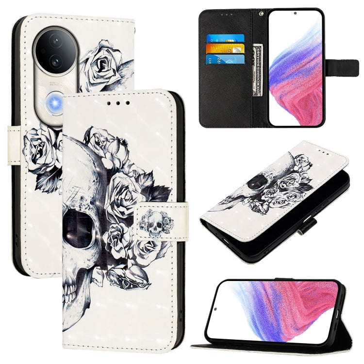 3D Painting Horizontal Flip Leather Phone Case, For vivo S20, For vivo S20 Pro, For vivo V40 Lite 5G IDN