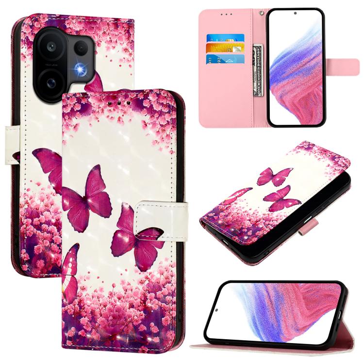 3D Painting Horizontal Flip Leather Phone Case, For vivo X300, For vivo S30 Pro mini, For vivo S30