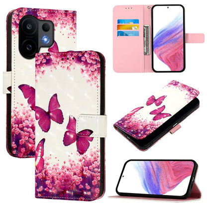 3D Painting Horizontal Flip Leather Phone Case, For vivo X300, For vivo S30 Pro mini, For vivo S30