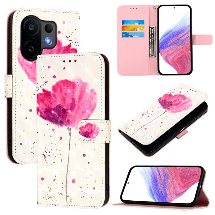 3D Painting Horizontal Flip Leather Phone Case, For vivo X300, For vivo S30 Pro mini, For vivo S30