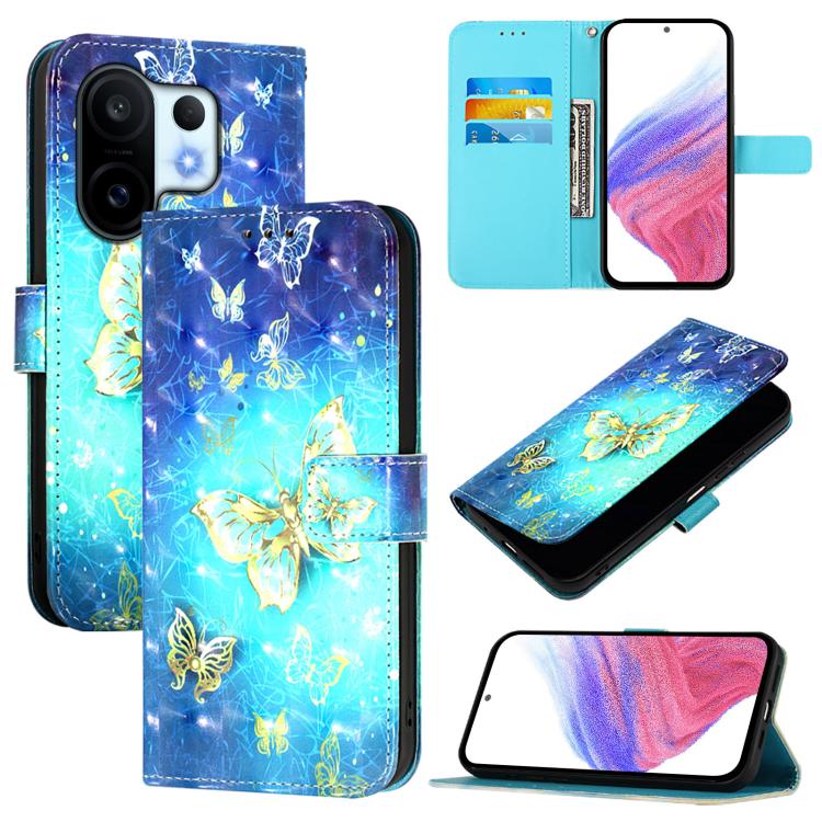 3D Painting Horizontal Flip Leather Phone Case, For vivo X300, For vivo S30 Pro mini, For vivo S30