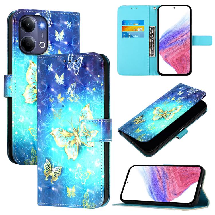 3D Painting Horizontal Flip Leather Phone Case, For vivo X300 FE 5G Russia / Zeiss, For vivo X300s 5G, For vivo Y21 5G 2026 / Y05 4G