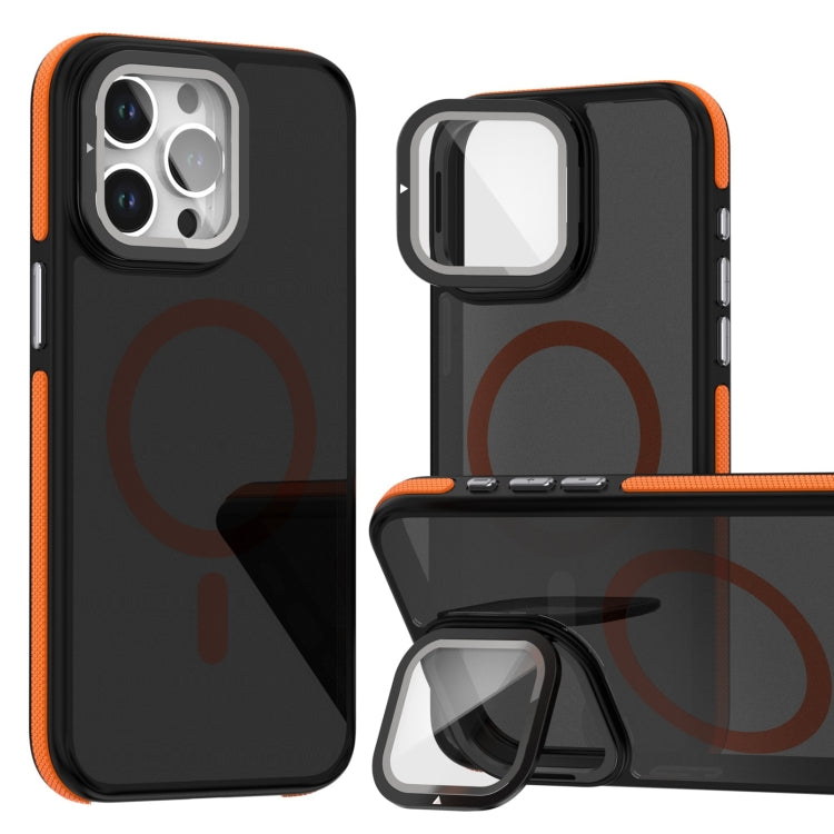 Magsafe Dual-Color Skin Feel Lens Film Phone Case with Lens Fold Holder, For iPhone 16 Pro Max, For iPhone 16 Pro, For iPhone 16 Plus, For iPhone 16 Apple Accessories engmag4673 iPhone 16 Pro Max - APEXEL INDIA - Mobile Lens - Mobile Camera Lens - Cellphone Accessories - Phone Lens - Smartphone Lens
