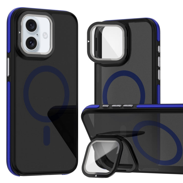Magsafe Dual-Color Skin Feel Lens Film Phone Case with Lens Fold Holder, For iPhone 16 Pro Max, For iPhone 16 Pro, For iPhone 16 Plus, For iPhone 16 Apple Accessories engmag4673 iPhone 16 Pro Max - APEXEL INDIA - Mobile Lens - Mobile Camera Lens - Cellphone Accessories - Phone Lens - Smartphone Lens