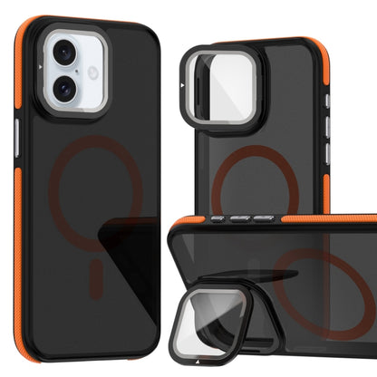 Magsafe Dual-Color Skin Feel Lens Film Phone Case with Lens Fold Holder, For iPhone 16 Pro Max, For iPhone 16 Pro, For iPhone 16 Plus, For iPhone 16 Apple Accessories engmag4673 iPhone 16 Pro Max - APEXEL INDIA - Mobile Lens - Mobile Camera Lens - Cellphone Accessories - Phone Lens - Smartphone Lens