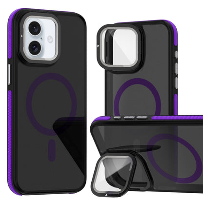 Magsafe Dual-Color Skin Feel Lens Film Phone Case with Lens Fold Holder, For iPhone 16 Pro Max, For iPhone 16 Pro, For iPhone 16 Plus, For iPhone 16 Apple Accessories engmag4673 iPhone 16 Pro Max - APEXEL INDIA - Mobile Lens - Mobile Camera Lens - Cellphone Accessories - Phone Lens - Smartphone Lens