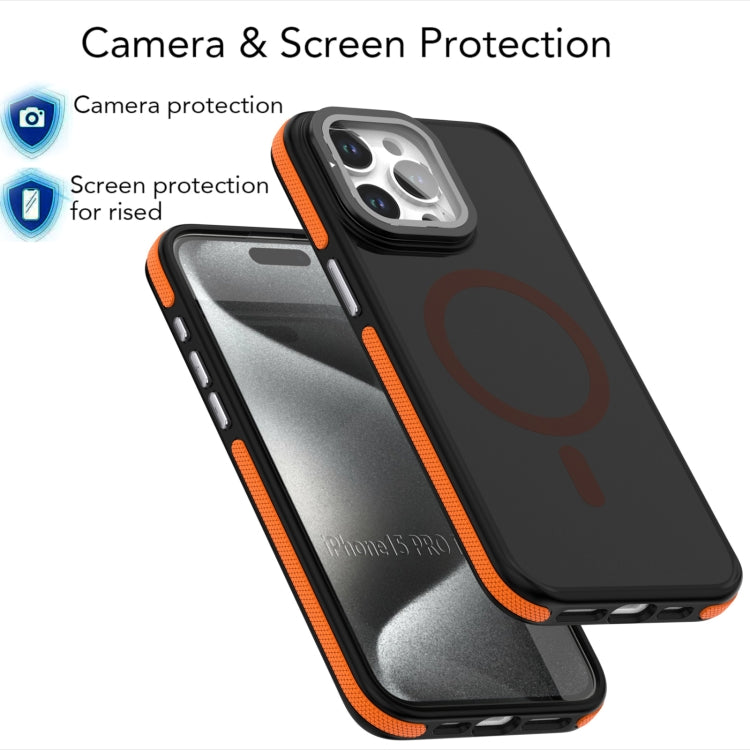 Magsafe Dual-Color Skin Feel Lens Film Phone Case with Lens Fold Holder, For iPhone 16 Pro Max, For iPhone 16 Pro, For iPhone 16 Plus, For iPhone 16 Apple Accessories engmag4673 iPhone 16 Pro Max - APEXEL INDIA - Mobile Lens - Mobile Camera Lens - Cellphone Accessories - Phone Lens - Smartphone Lens