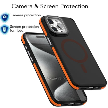 Magsafe Dual-Color Skin Feel Lens Film Phone Case with Lens Fold Holder, For iPhone 16 Pro Max, For iPhone 16 Pro, For iPhone 16 Plus, For iPhone 16 Apple Accessories engmag4673 iPhone 16 Pro Max - APEXEL INDIA - Mobile Lens - Mobile Camera Lens - Cellphone Accessories - Phone Lens - Smartphone Lens