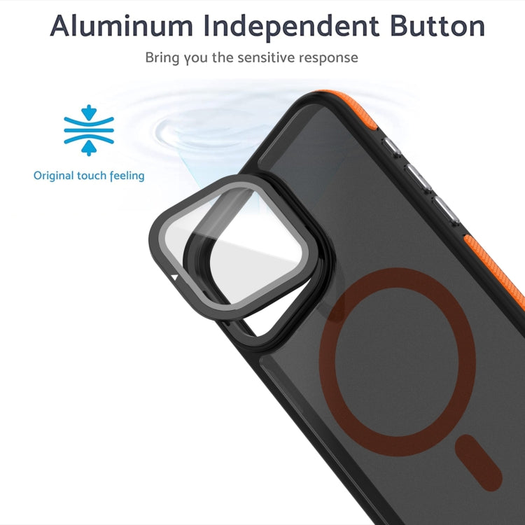 Magsafe Dual-Color Skin Feel Lens Film Phone Case with Lens Fold Holder, For iPhone 16 Pro Max, For iPhone 16 Pro, For iPhone 16 Plus, For iPhone 16 Apple Accessories engmag4673 iPhone 16 Pro Max - APEXEL INDIA - Mobile Lens - Mobile Camera Lens - Cellphone Accessories - Phone Lens - Smartphone Lens