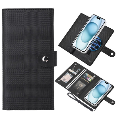 ViLi GHA-C Series RFID MagSafe Magnetic Flip Leather Phone Case, For iPhone 15 Pro Max, For iPhone 15 Pro, For iPhone 15 Plus, For iPhone 15 Apple Accessories engvil4668 iPhone 15 Pro Max - ViLi - Mobile Lens - Mobile Camera Lens - Cellphone Accessories - Phone Lens - Smartphone Lens