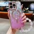 Dual-Love Feather Gradient Glitter Bracelets Magsafe TPU Phone Case, For iPhone 16 Pro Max, For iPhone 16 Pro, For iPhone 16 Plus, For iPhone 16 Apple Accessories engdua4692 iPhone 16 Pro Max - APEXEL INDIA - Mobile Lens - Mobile Camera Lens - Cellphone Accessories - Phone Lens - Smartphone Lens