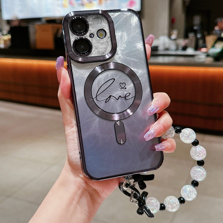 Dual-Love Feather Gradient Glitter Bracelets Magsafe TPU Phone Case, For iPhone 16 Pro Max, For iPhone 16 Pro, For iPhone 16 Plus, For iPhone 16 Apple Accessories engdua4692 iPhone 16 Pro Max - APEXEL INDIA - Mobile Lens - Mobile Camera Lens - Cellphone Accessories - Phone Lens - Smartphone Lens