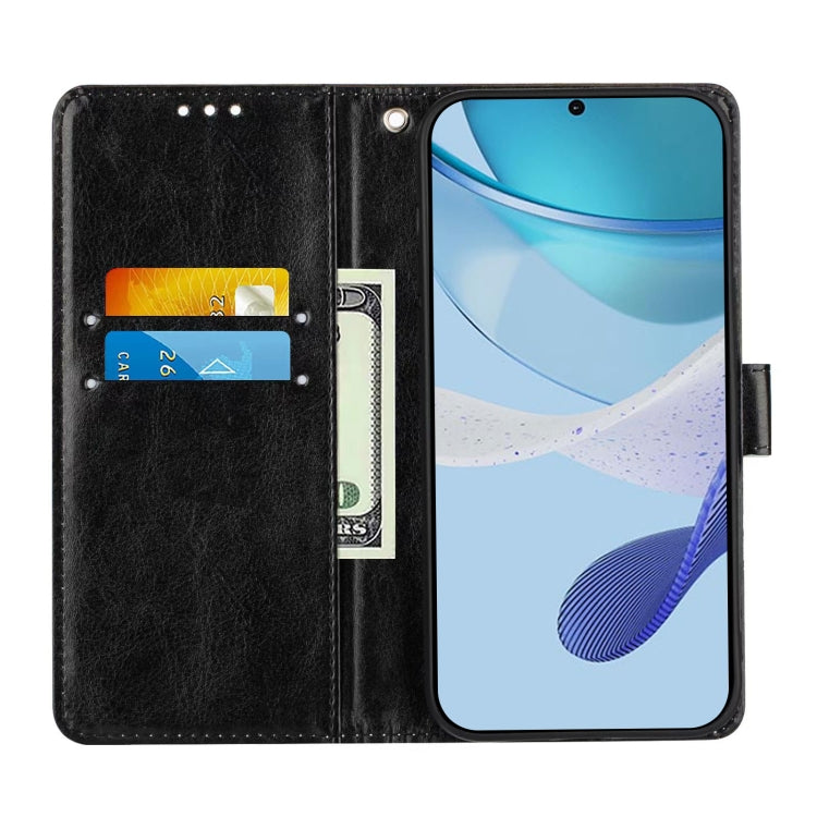 Colored Drawing Pattern Plain Weave Leather Phone Case, For vivo Y28 4G