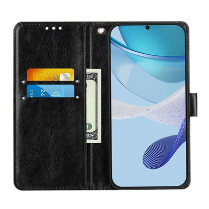 Colored Drawing Pattern Plain Weave Leather Phone Case, For vivo Y28 4G