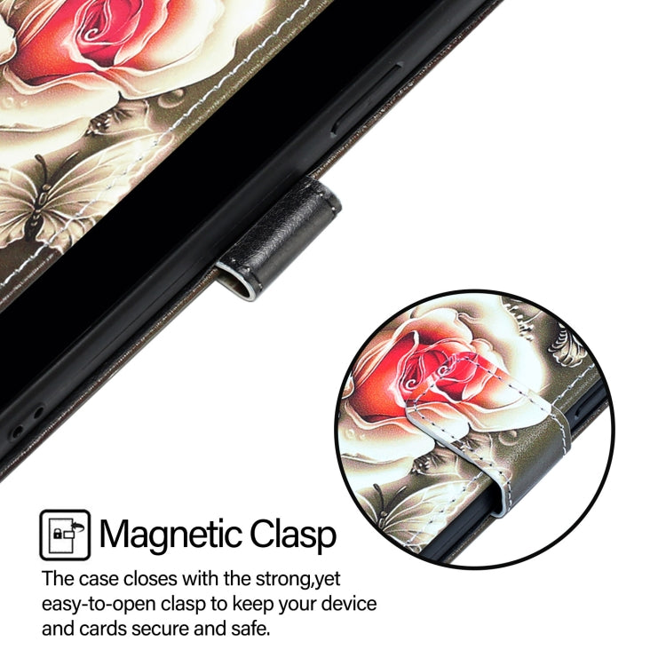 Colored Drawing Pattern Plain Weave Leather Phone Case, For vivo Y28 4G