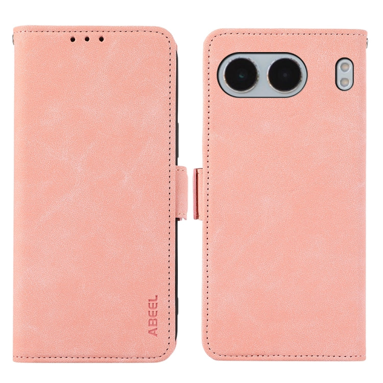 ABEEL Frosted Magnetic RFID Leather Phone Case, For OnePlus 13, For OnePlus Nord 4