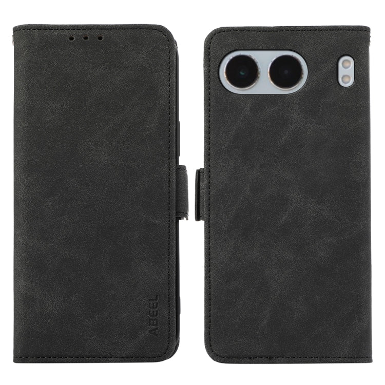 ABEEL Frosted Magnetic RFID Leather Phone Case, For OnePlus 13, For OnePlus Nord 4