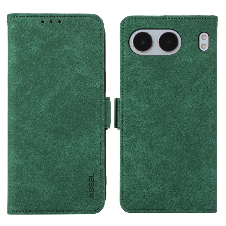 ABEEL Frosted Magnetic RFID Leather Phone Case, For OnePlus 13, For OnePlus Nord 4