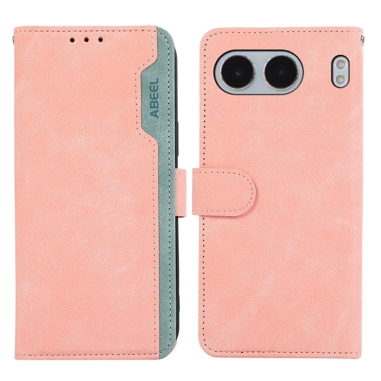 ABEEL Color Block Magnetic RFID Leather Phone Case, For OnePlus 13R Global, For OnePlus 13, For OnePlus Nord 4 engabe3767 Mobile Accessories - APEXEL INDIA - Mobile Lens - Mobile Camera Lens - Cellphone Accessories - Phone Lens - Smartphone Lens