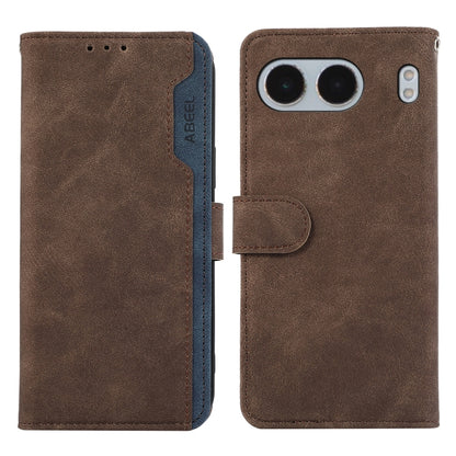 ABEEL Color Block Magnetic RFID Leather Phone Case, For OnePlus 13R Global, For OnePlus 13, For OnePlus Nord 4 engabe3767 Mobile Accessories - APEXEL INDIA - Mobile Lens - Mobile Camera Lens - Cellphone Accessories - Phone Lens - Smartphone Lens