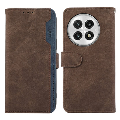 ABEEL Color Block Magnetic RFID Leather Phone Case, For OnePlus 13R Global, For OnePlus 13, For OnePlus Nord 4 engabe3767 Mobile Accessories - APEXEL INDIA - Mobile Lens - Mobile Camera Lens - Cellphone Accessories - Phone Lens - Smartphone Lens
