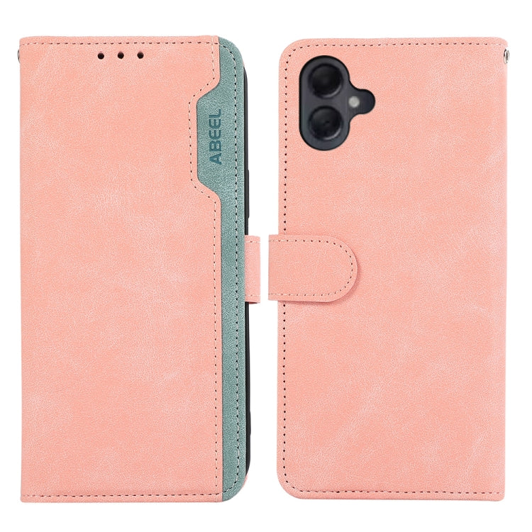 ABEEL Color Block Magnetic RFID Leather Phone Case, For Samsung Galaxy A06 4G