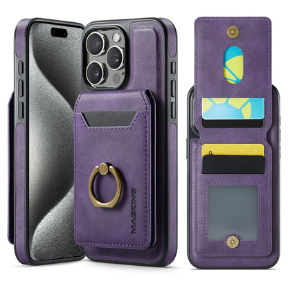 DG.MING K1 MagSafe Detachable Wallet RFID Back Cover Phone Case, For iPhone 16, For iPhone 15 Pro Max, For iPhone 15 Pro, For iPhone 15 Plus Apple Accessories engdg-4724 iPhone 16 - DG.MING - Mobile Lens - Mobile Camera Lens - Cellphone Accessories - Phone Lens - Smartphone Lens