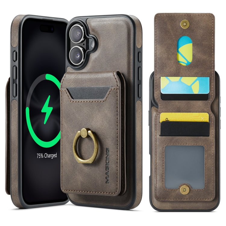 DG.MING K1 MagSafe Detachable Wallet RFID Back Cover Phone Case, For iPhone 16, For iPhone 15 Pro Max, For iPhone 15 Pro, For iPhone 15 Plus Apple Accessories engdg-4724 iPhone 16 - DG.MING - Mobile Lens - Mobile Camera Lens - Cellphone Accessories - Phone Lens - Smartphone Lens