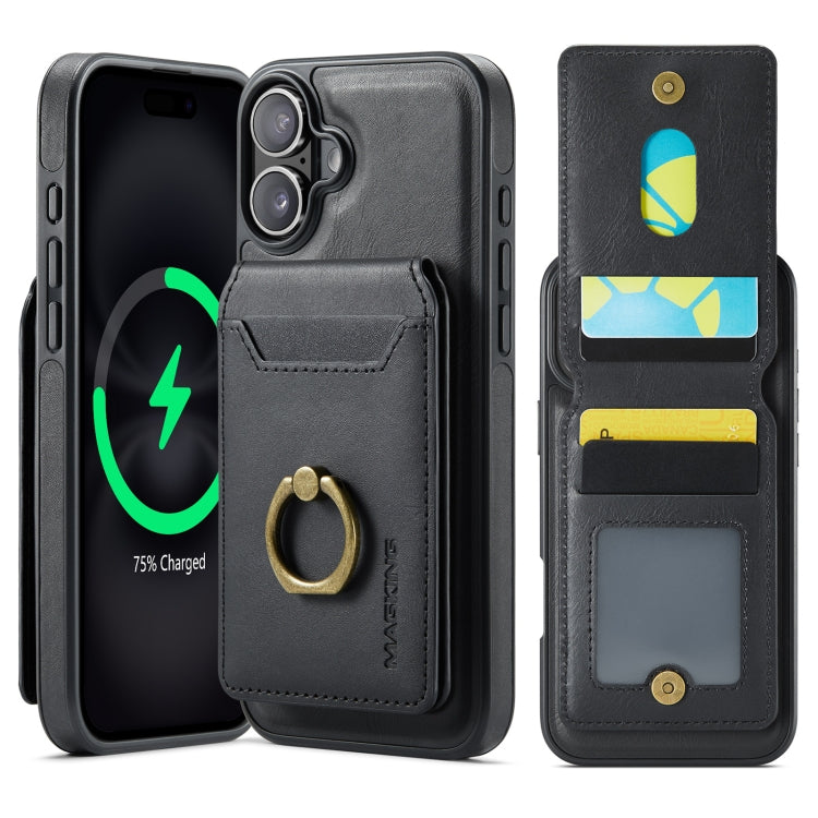 DG.MING K1 MagSafe Detachable Wallet RFID Back Cover Phone Case, For iPhone 16, For iPhone 15 Pro Max, For iPhone 15 Pro, For iPhone 15 Plus Apple Accessories engdg-4724 iPhone 16 - DG.MING - Mobile Lens - Mobile Camera Lens - Cellphone Accessories - Phone Lens - Smartphone Lens