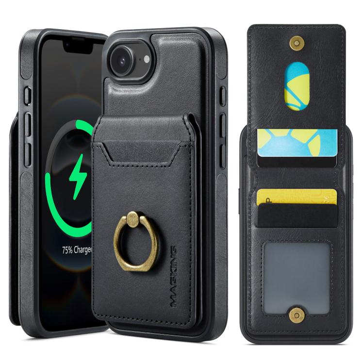 DG.MING K1 MagSafe Detachable Wallet RFID Back Cover Phone Case, For iPhone 16e, For iPhone 16 Pro Max, For iPhone 16 Pro, For iPhone 16 Plus Apple Accessories engdg-4737 iPhone 16e - DG.MING - Mobile Lens - Mobile Camera Lens - Cellphone Accessories - Phone Lens - Smartphone Lens