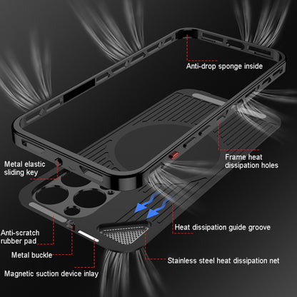 Metal Snap Buckle 360 Degree Rotating MagSafe Magnetic Holder Phone Case, For iPhone 14 Pro, For iPhone 14 Pro Max, For iPhone 13 Pro Max, For iPhone 13 Pro Apple Accessories engmet4731 iPhone 14 Pro - APEXEL INDIA - Mobile Lens - Mobile Camera Lens - Cellphone Accessories - Phone Lens - Smartphone Lens