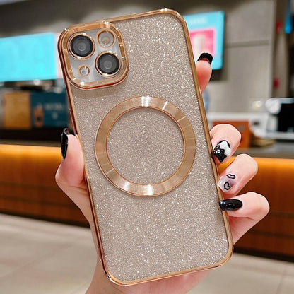 Electroplating Pure Color Glitter Powder MagSafe Phone Case, For iPhone 15 Plus, For iPhone 15, For iPhone 14 Plus Apple Accessories engele4768 iPhone 15 Plus - APEXEL INDIA - Mobile Lens - Mobile Camera Lens - Cellphone Accessories - Phone Lens - Smartphone Lens