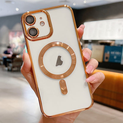 Electroplating MagSafe Phone Case, For iPhone 11 Pro Max, For iPhone 11